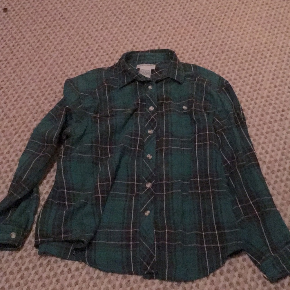 Dark green flannel